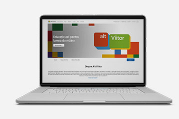 Microsoft Alt Viitor website snippet.